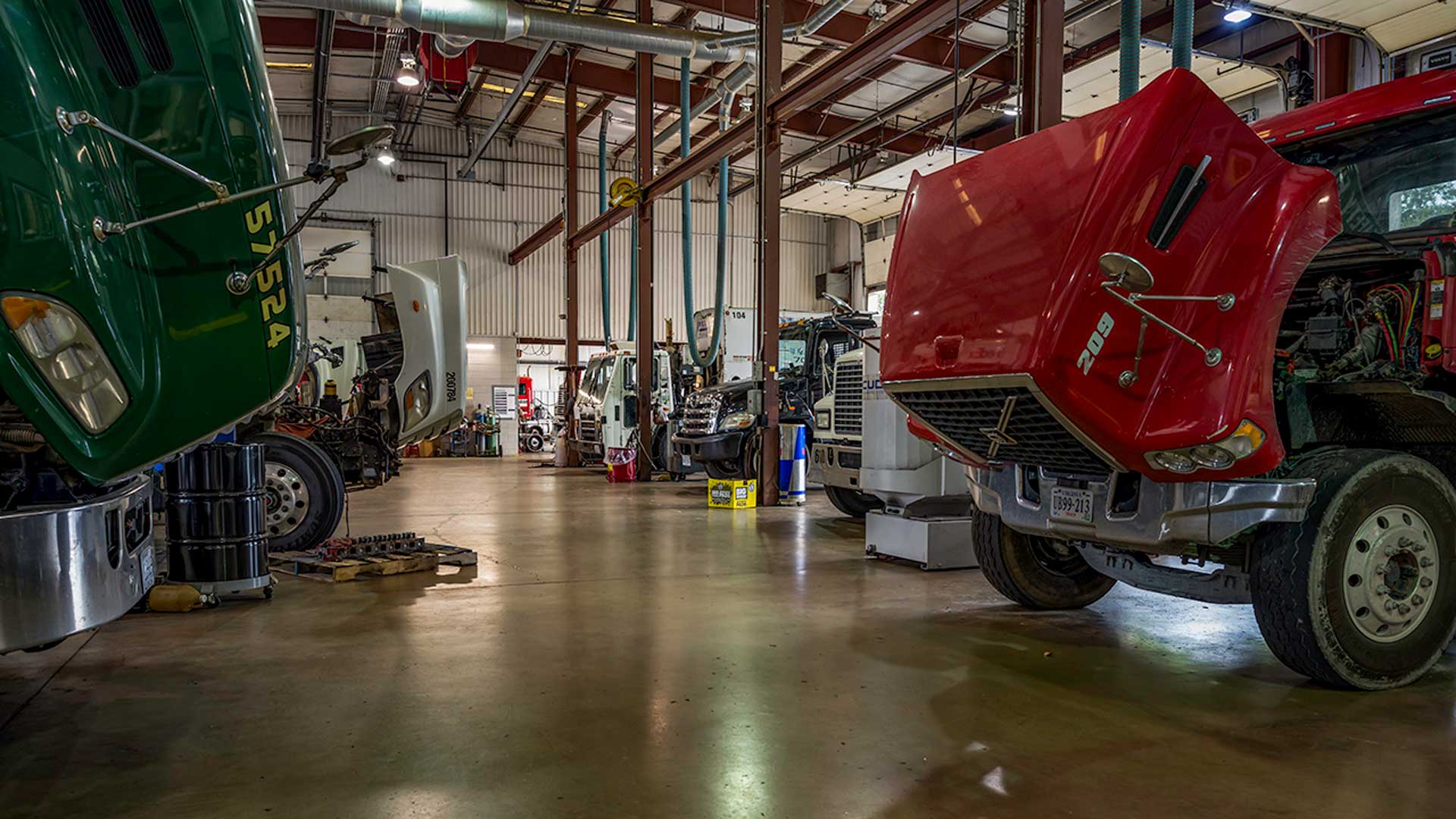 Baltimore Potomac Truck Centers shop interior